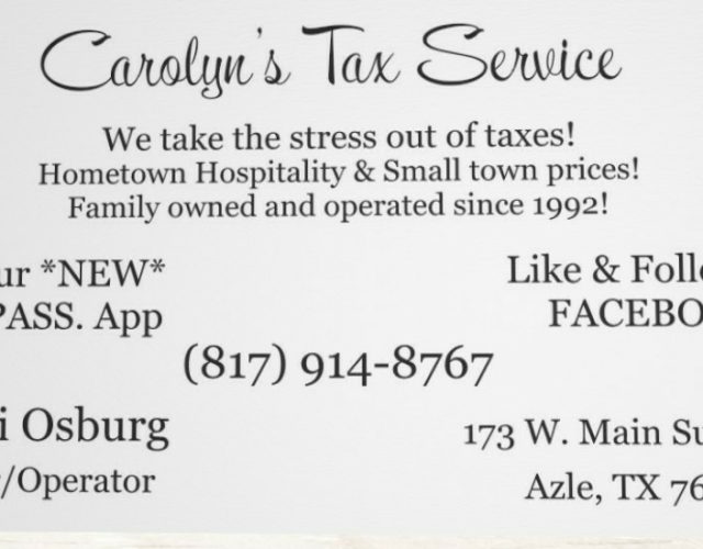 Carolyn’s Tax Service 2