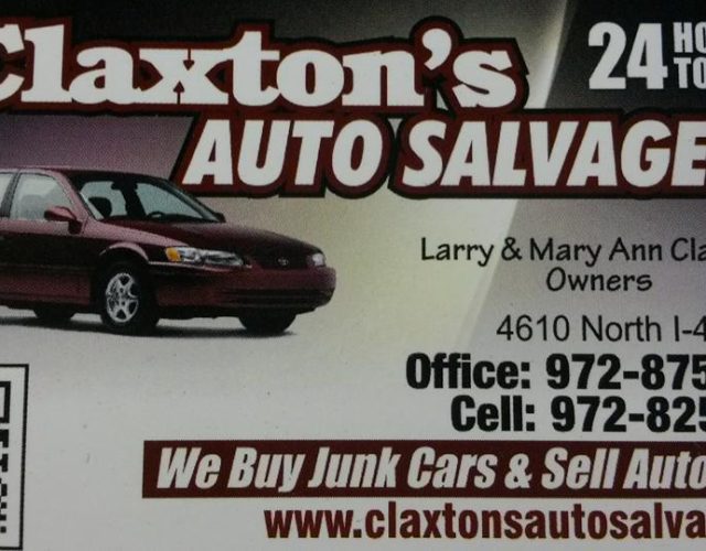 Claxton’s Auto Salvage & Wrecking Service 3