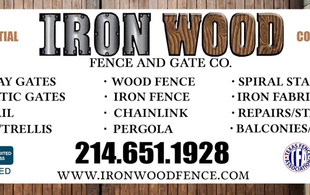 Iron Wood Fence and Gate 6